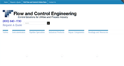 Desktop Screenshot of flowandcontrol.com