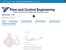 Tablet Screenshot of flowandcontrol.com